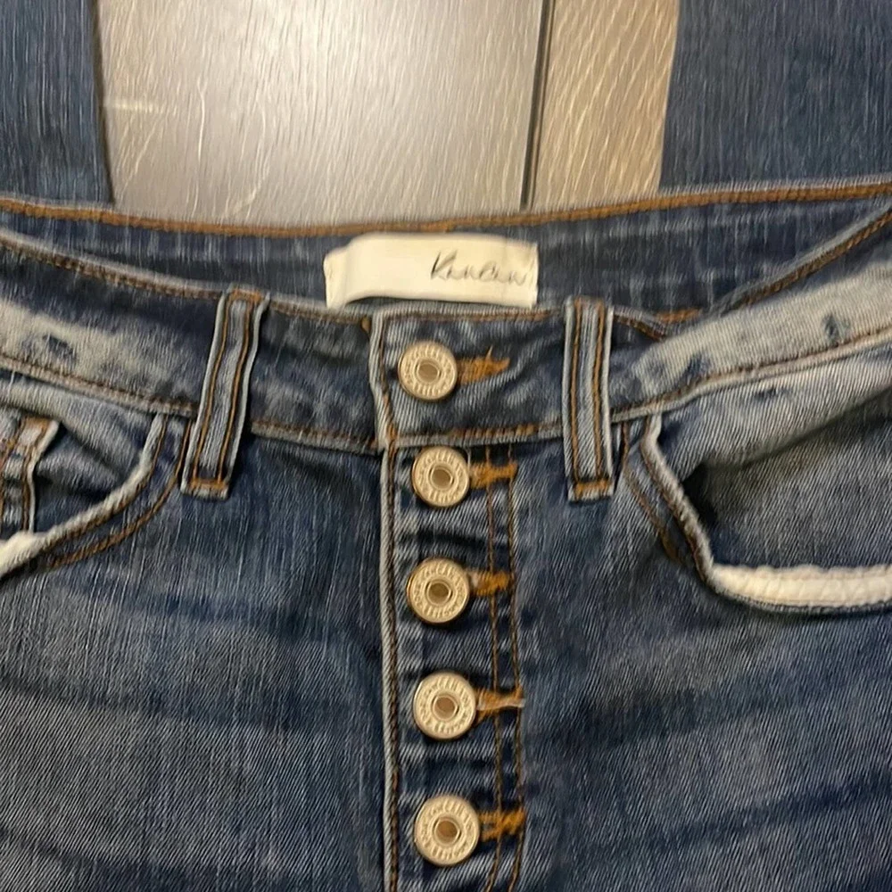 KanCan Button Fly Distressed Blue Jeans Women's Size 5 / 26 - Picture 9 of 10